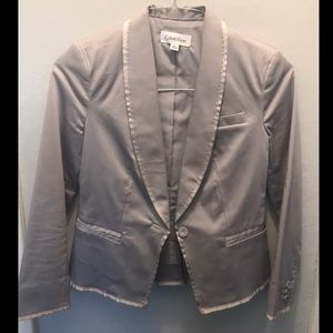 Calvin Klein blazer, grey silver w/shoulder pads